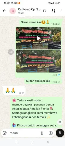 Testimonial Papan Bunga cikampek