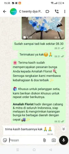 Testimonial Standing Flower cikampek